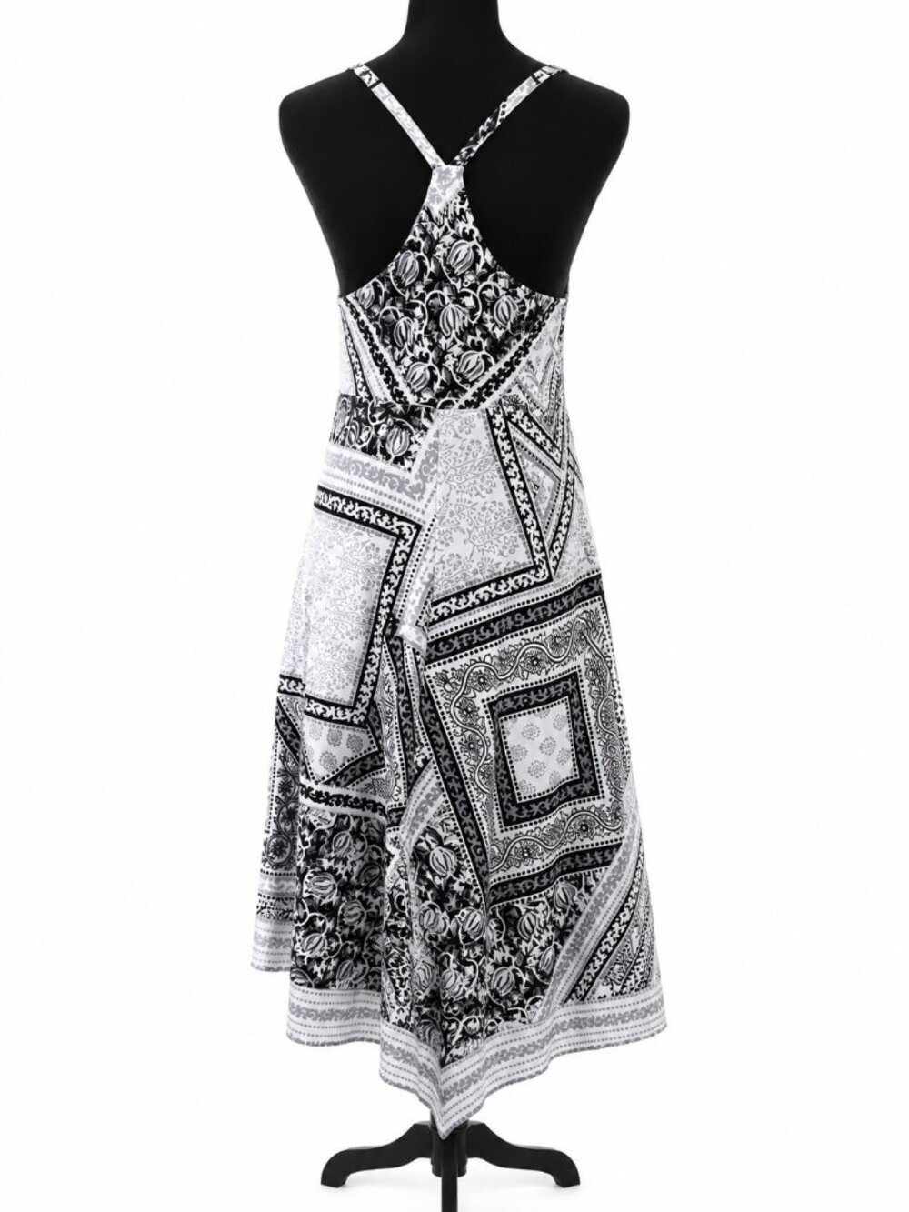 INC International Concepts Sequin Trim Handkerchief Hem Dress M - 1005 - Picture 3 of 8